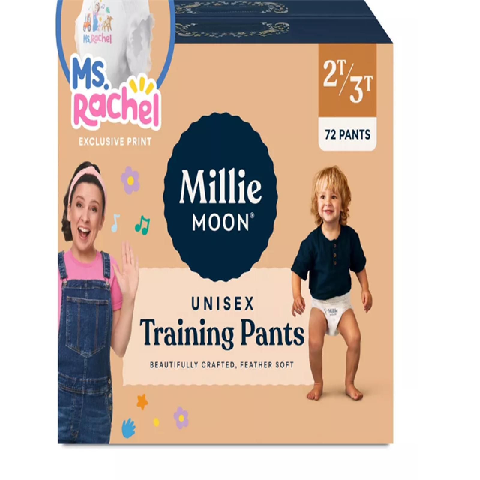 DALLAS LOCATION - Millie Moon Ms Rachel Disposable Training Pants Size 2T-3T PALLET -(23 CASES)