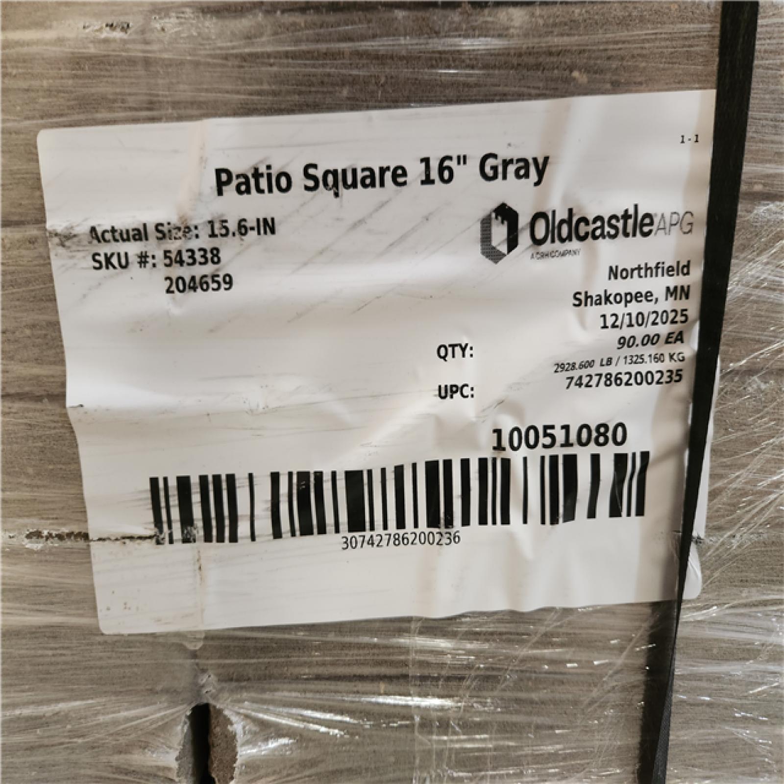 Phoenix NEW Pavestone 16 in. x 16 in. x 1.75 in. Yukon Square Concrete Step Stone Pallet (90-Pieces)