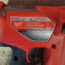 HOUSTON LOCATION - AS-IS Milwaukee M12 FUEL 18 Gauge Compact Brad Nailer (Tool-Only)