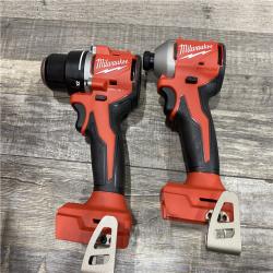 AS-IS Milwaukee 18V Lithium-Ion Brushless Cordless Compact Drill/Impact Combo Kit