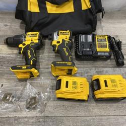 AS-IS DEWALT ATOMIC 20V MAX Lithium-Ion Cordless 2-Tool Combo Kit