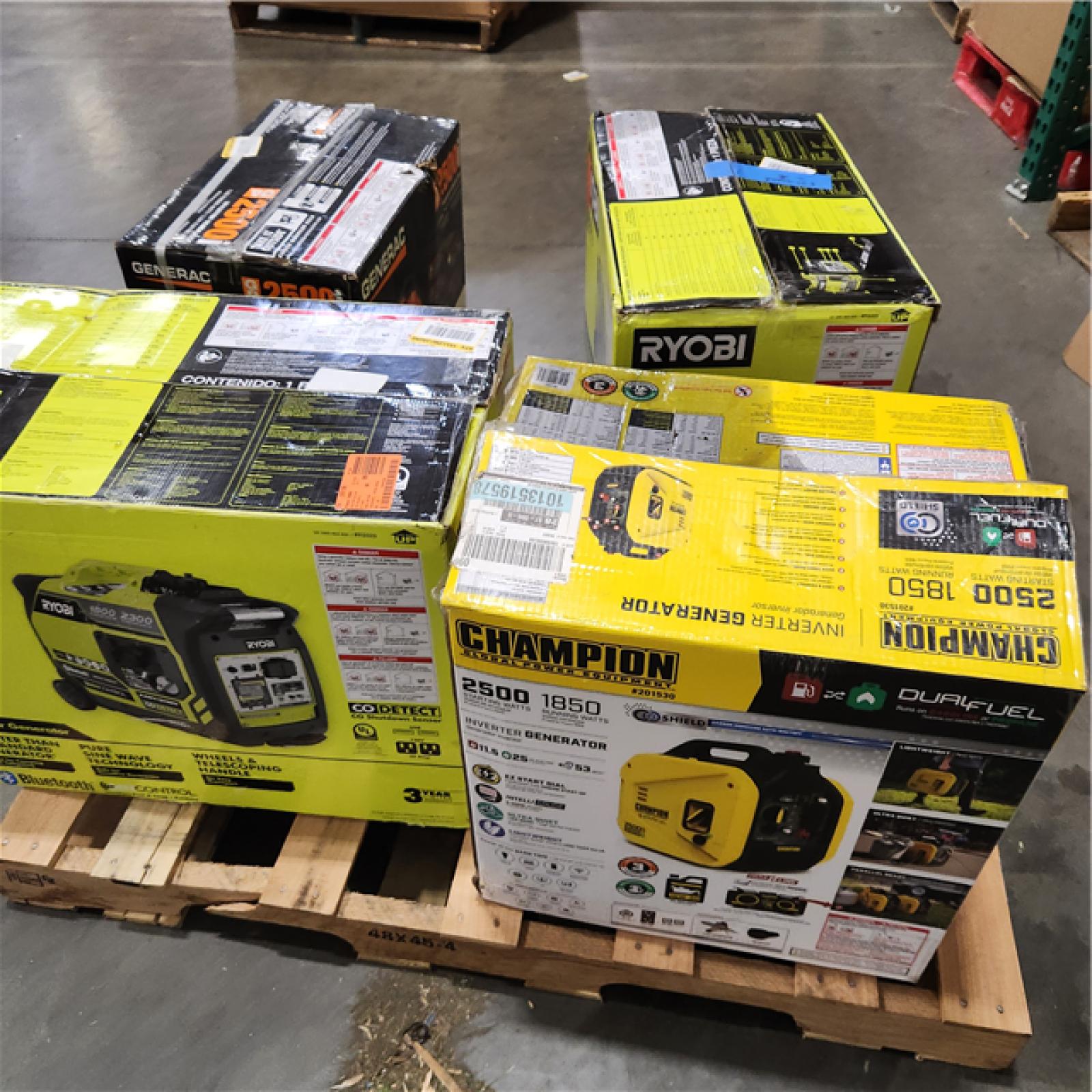 Dallas Location - As-Is  Gasoline Portable Generator (Lot Of 4)