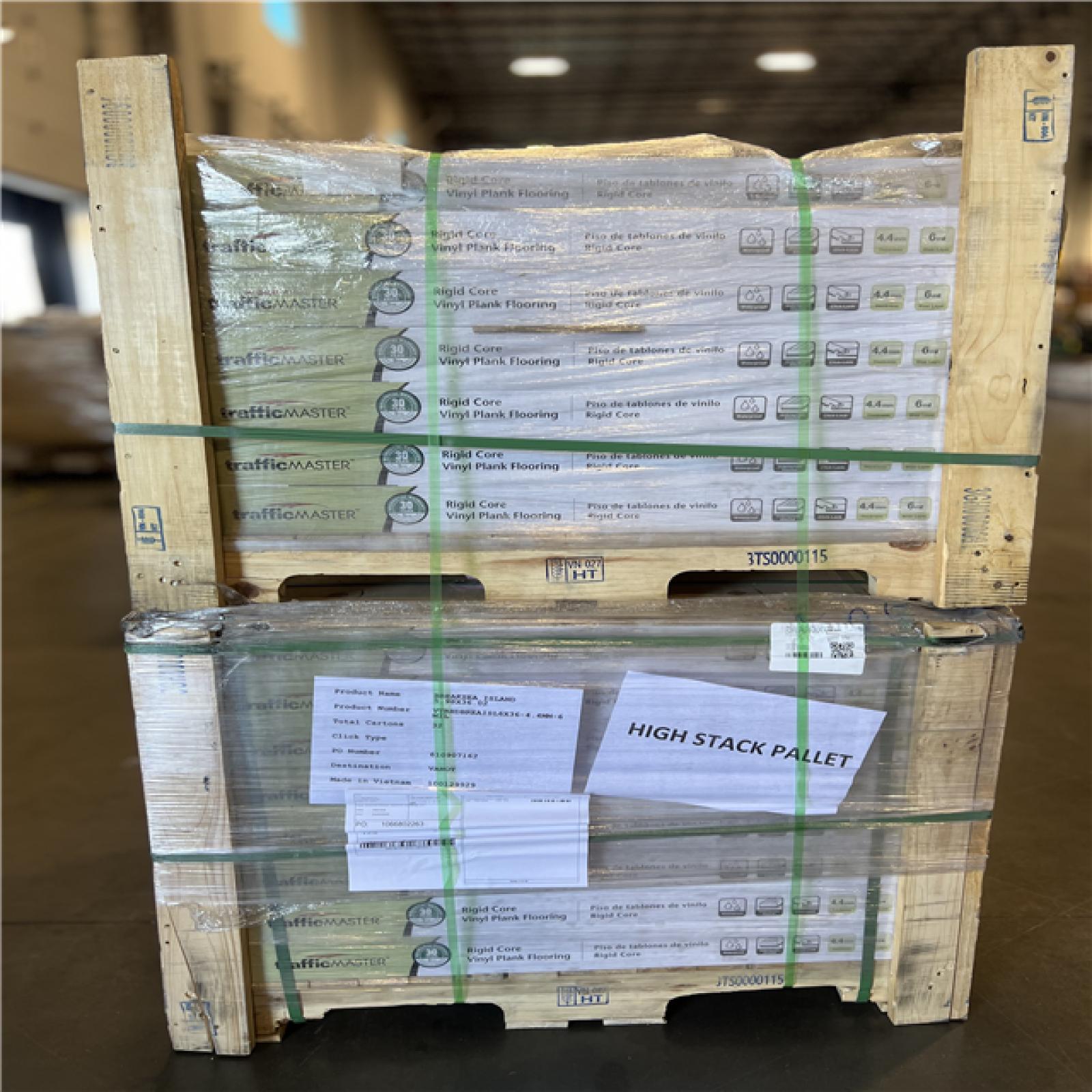 DALLAS LOCATION - TrafficMaster Breaksea Island 6 MIL x 6 in. x 36 in. Waterproof Click Lock Vinyl Plank Flooring PALLET -(58 UNITS)