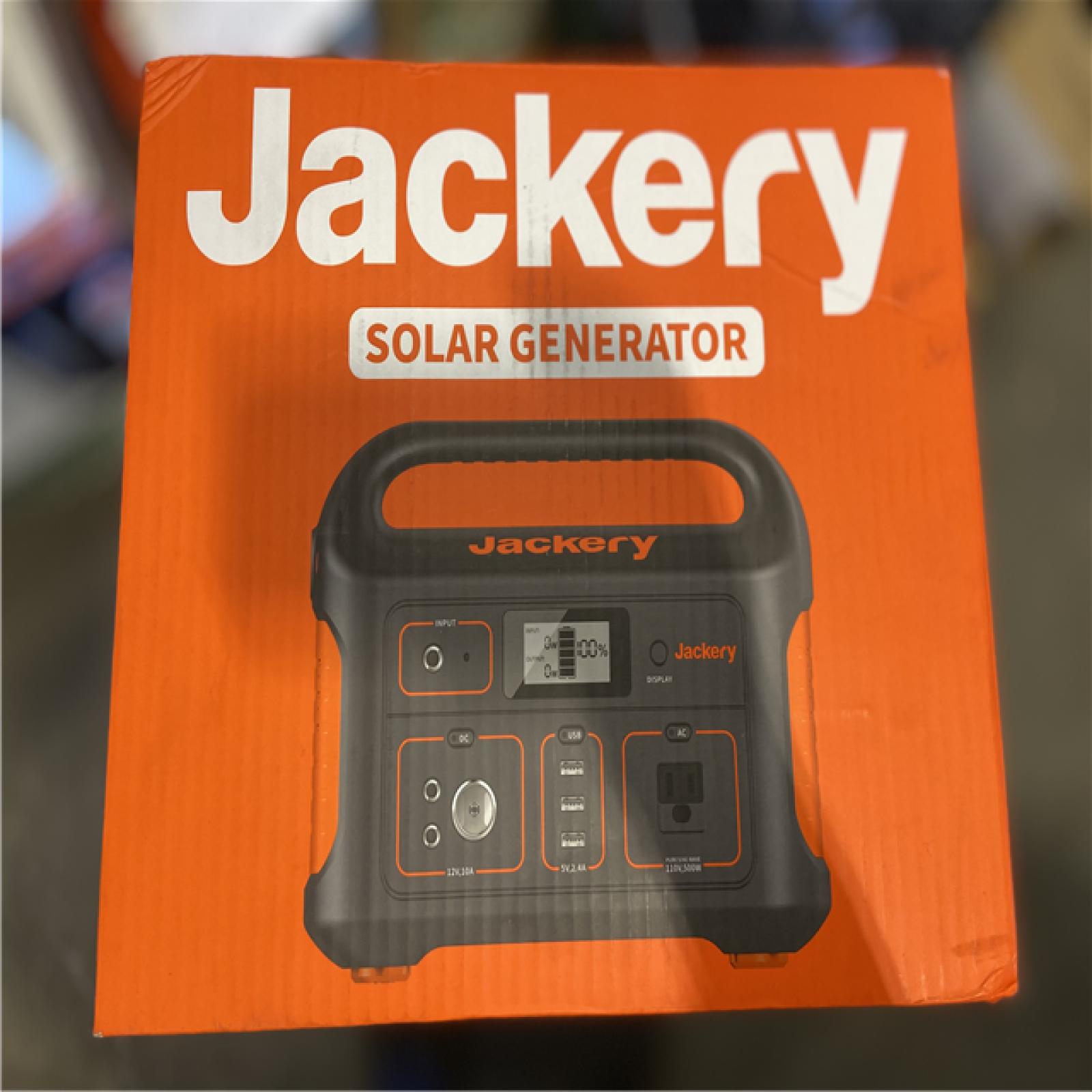 NEW! - Jackery 500-Watt Continuous/100-Watt Peak Output Power Station Explorer 550 Push Button Start Battery Generator for Outdoors