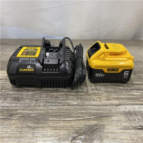 AS-IS DEWALT 20V MAX Lithium-Ion 6.0 Ah Battery and Charger