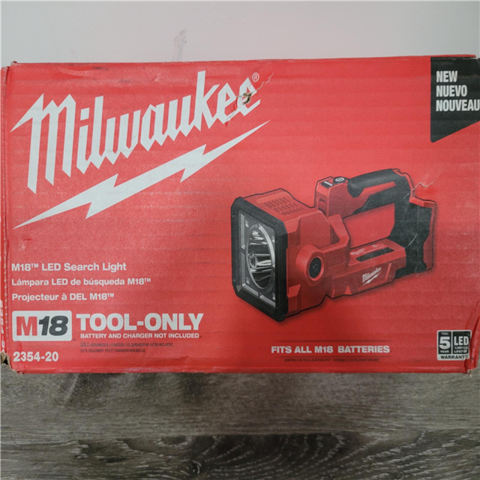 California NEW Milwaukee M18 LED Search Light (Tool Only)