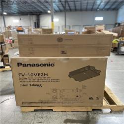 DALLAS LOCATION -Panasonic Intelli-Balance 100-Energy Recovery Ventilator (ERV), 30-100 CFM, Hardwired, Temperate Climate PALLET-(4 UNITS)