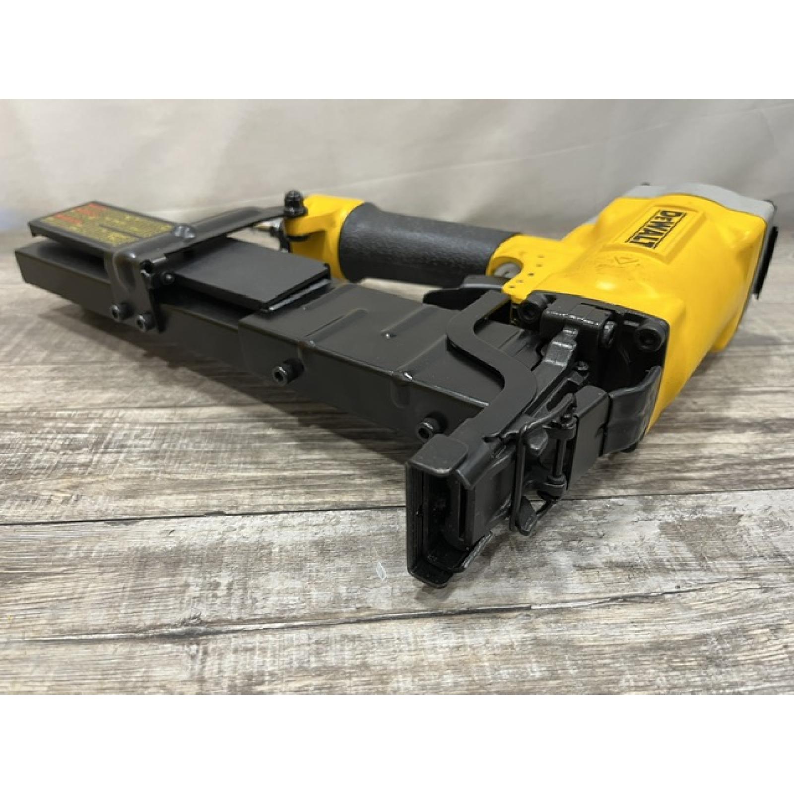 AS-IS DEWALT Corded Pneumatic 16-Gauge 1 in. Crown Lathing Stapler