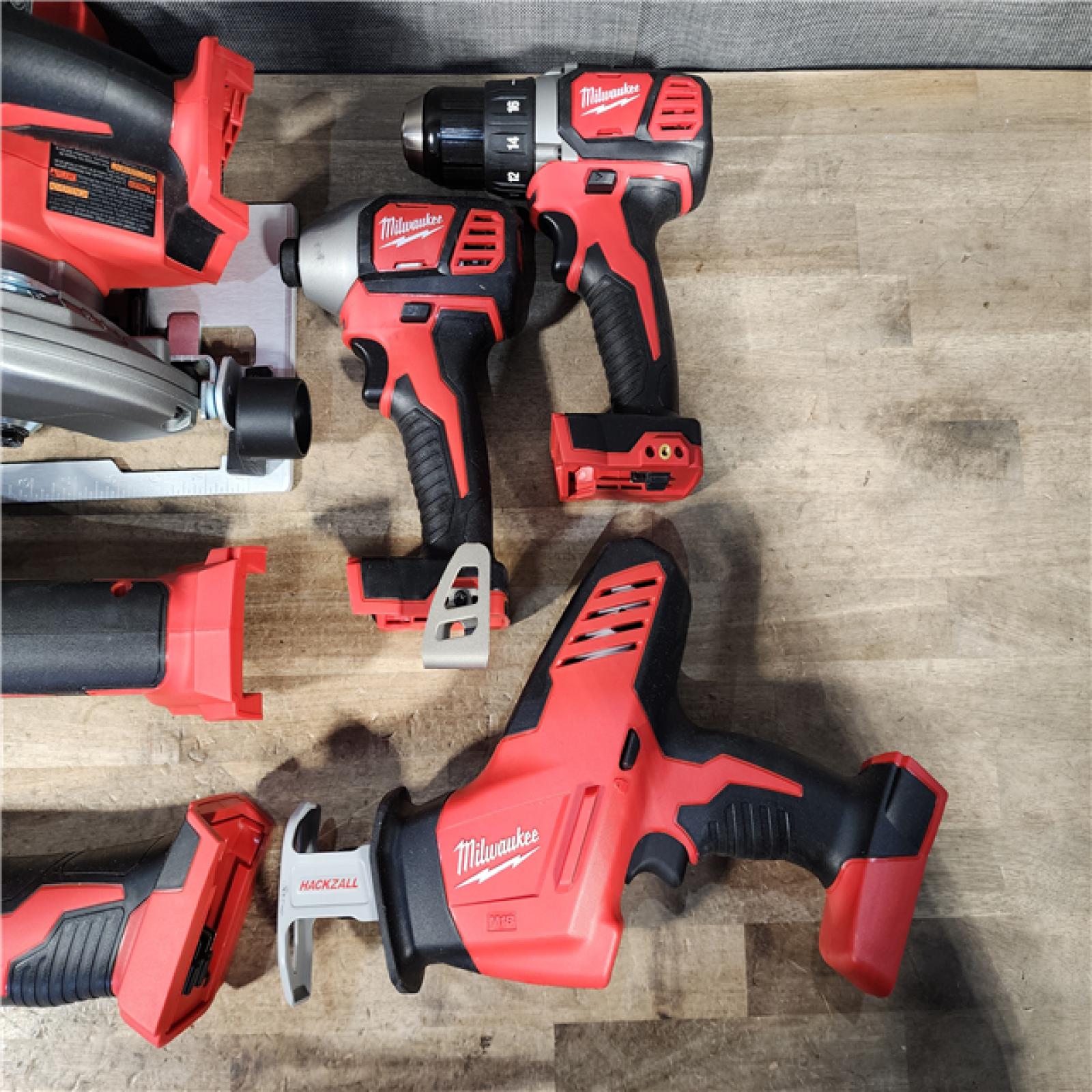 HOUSTON LOCATION - AS-IS M18 18-Volt Lithium-Ion Cordless Combo Kit 7-Tool with 2-Batteries  Charger and Tool Bag