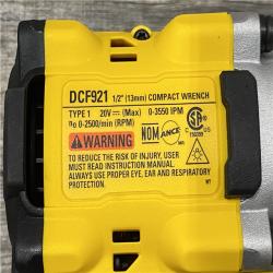 AS-IS DEWALT ATOMIC 20V MAX Cordless Brushless 1/2 in. Variable Speed Impact Wrench (Tool Only)