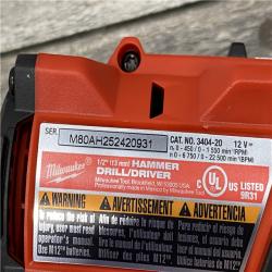 AS-IS Milwaukee FUEL 12-Volt Lithium-Ion Brushless Cordless 1/2 in. Hammer Drill Kit