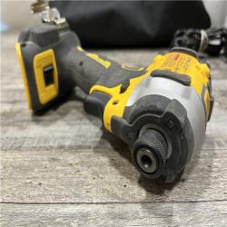 AS-IS DEWALT ATOMIC 20V MAX Lithium-Ion Cordless 1/4 in. Brushless Impact Driver Kit