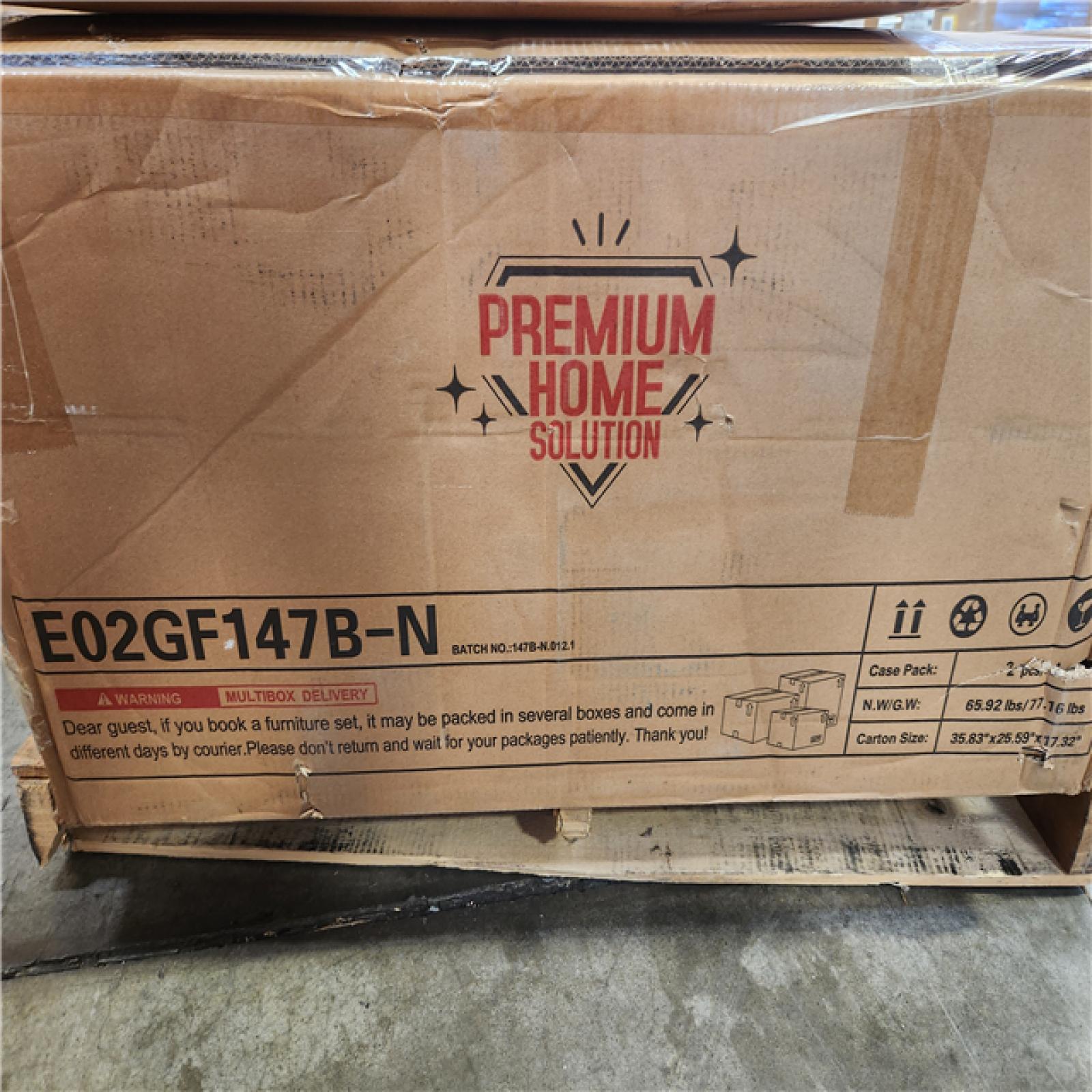 Phoenix NEW Premium Home Solutions 4-Piece Black Metal Outdoor Patio Conversation Set with Rocking Chairs  Marbling Coffee Table and Beige Cushions