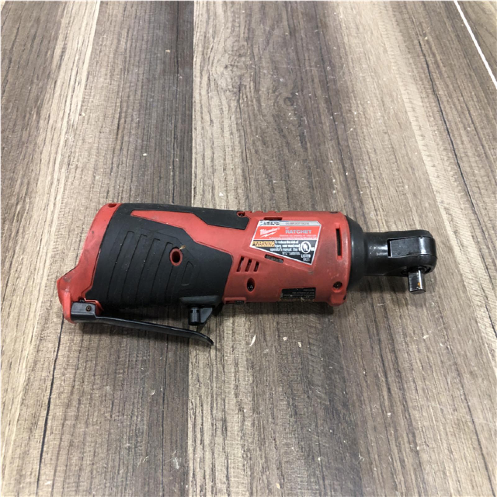 AS-IS Milwaukee 12V Lithium-Ion Cordless 3/8 in. Ratchet (Tool-Only)