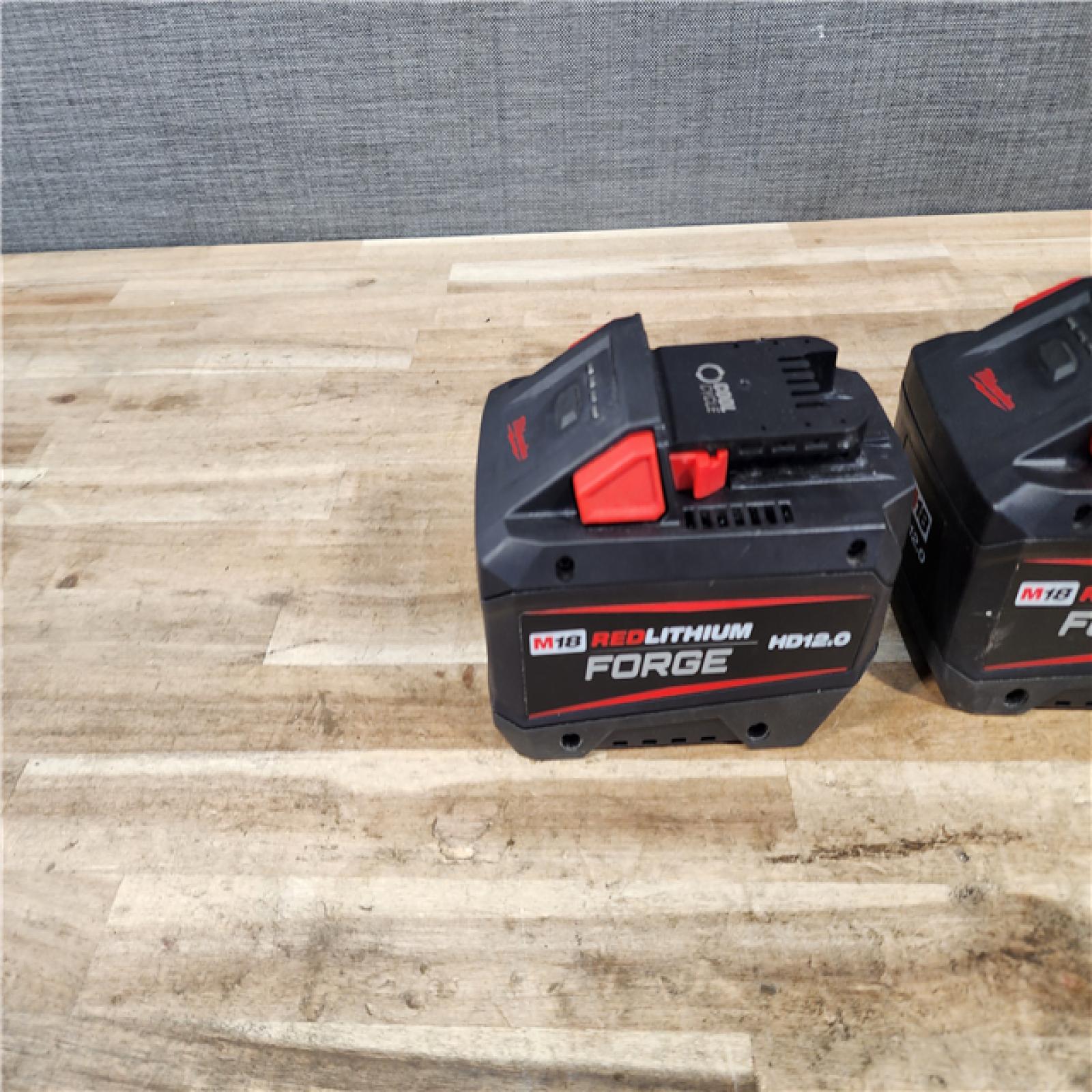 HOUSTON LOCATION - AS - IS MILWAUKEE BATTERY PACK QTY - 2