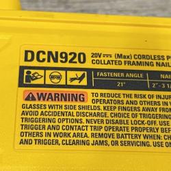 AS-IS DEWALT 20-Volt 21° Cordless Framing Nailer (Tool-Only)