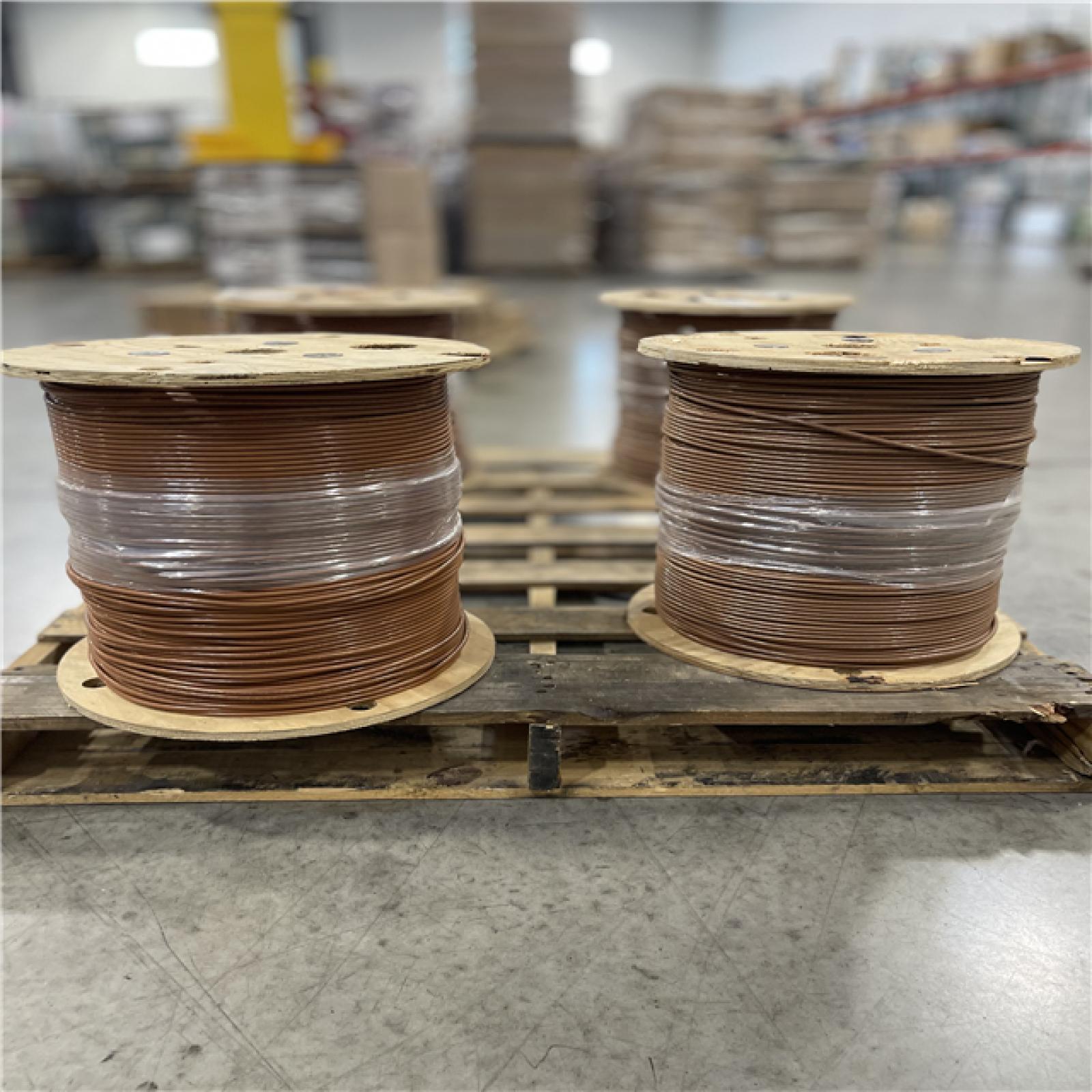 DALLAS LOCATION - Southwire 2,500 ft. 8 Brown Stranded CU SIMpull THHN Wire-PALLET-(4 UNITS)(SEE NOTES)