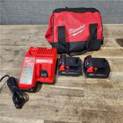 HOUSTON LOCATION - AS-IS Milwaukee M18 Brushed Cordless (2-Tool) Drill/Driver and Impact Driver Kit