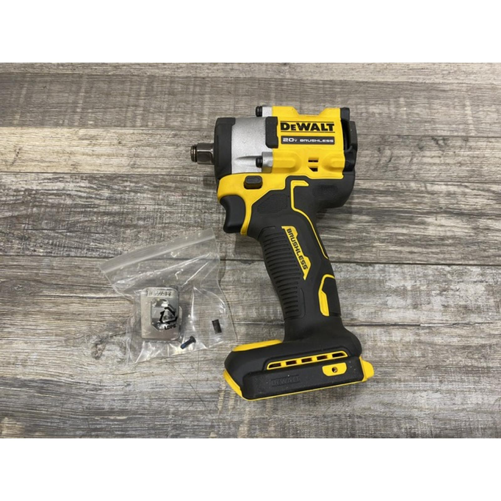 AS-IS DEWALT ATOMIC 20V MAX Cordless Brushless 1/2 in. Variable Speed Impact Wrench (Tool Only)