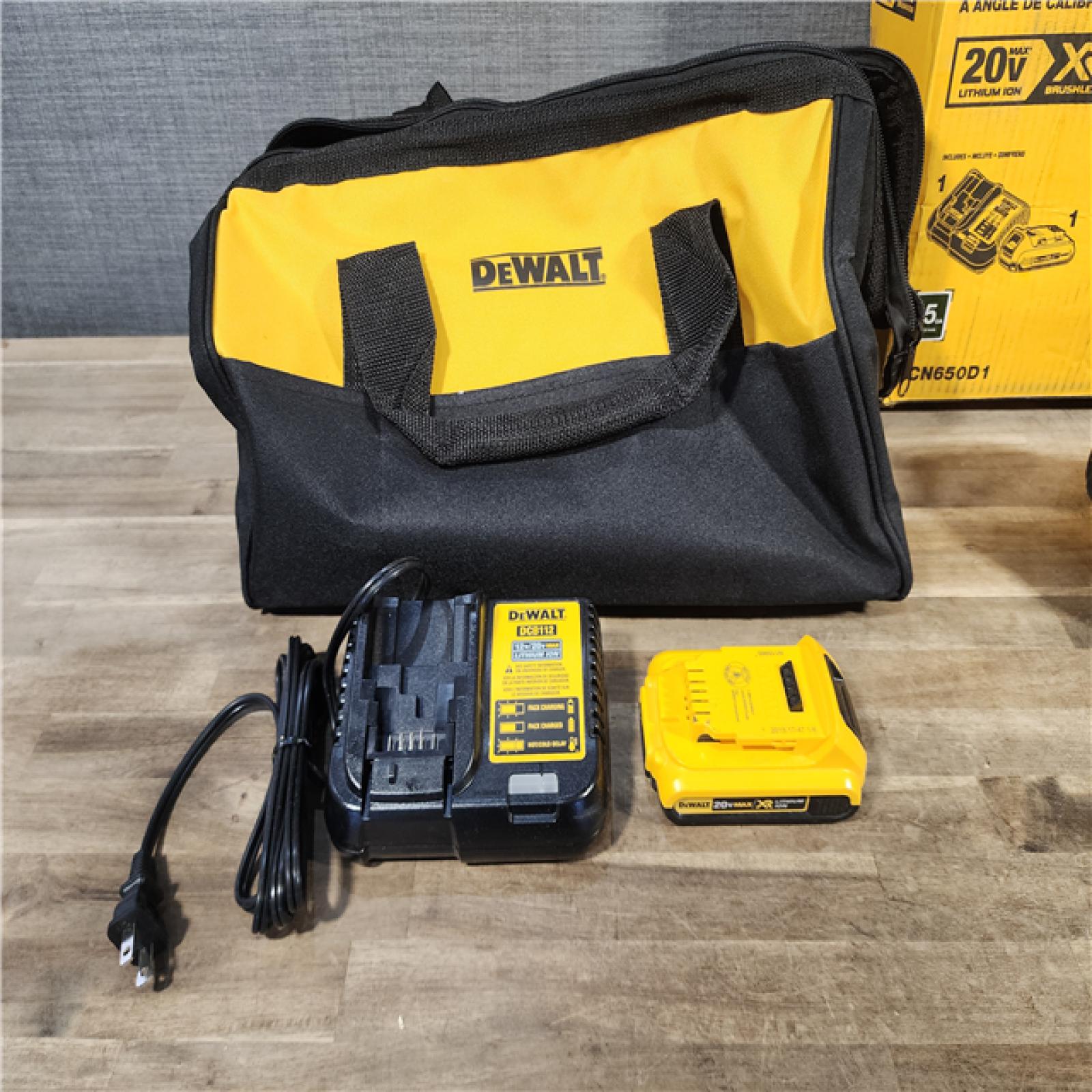 HOUSTON LOCATION - AS-IS DeWalt 20V MAX XR 15 Ga. Cordless 34 Deg Nailer Kit (Battery & Charger)
