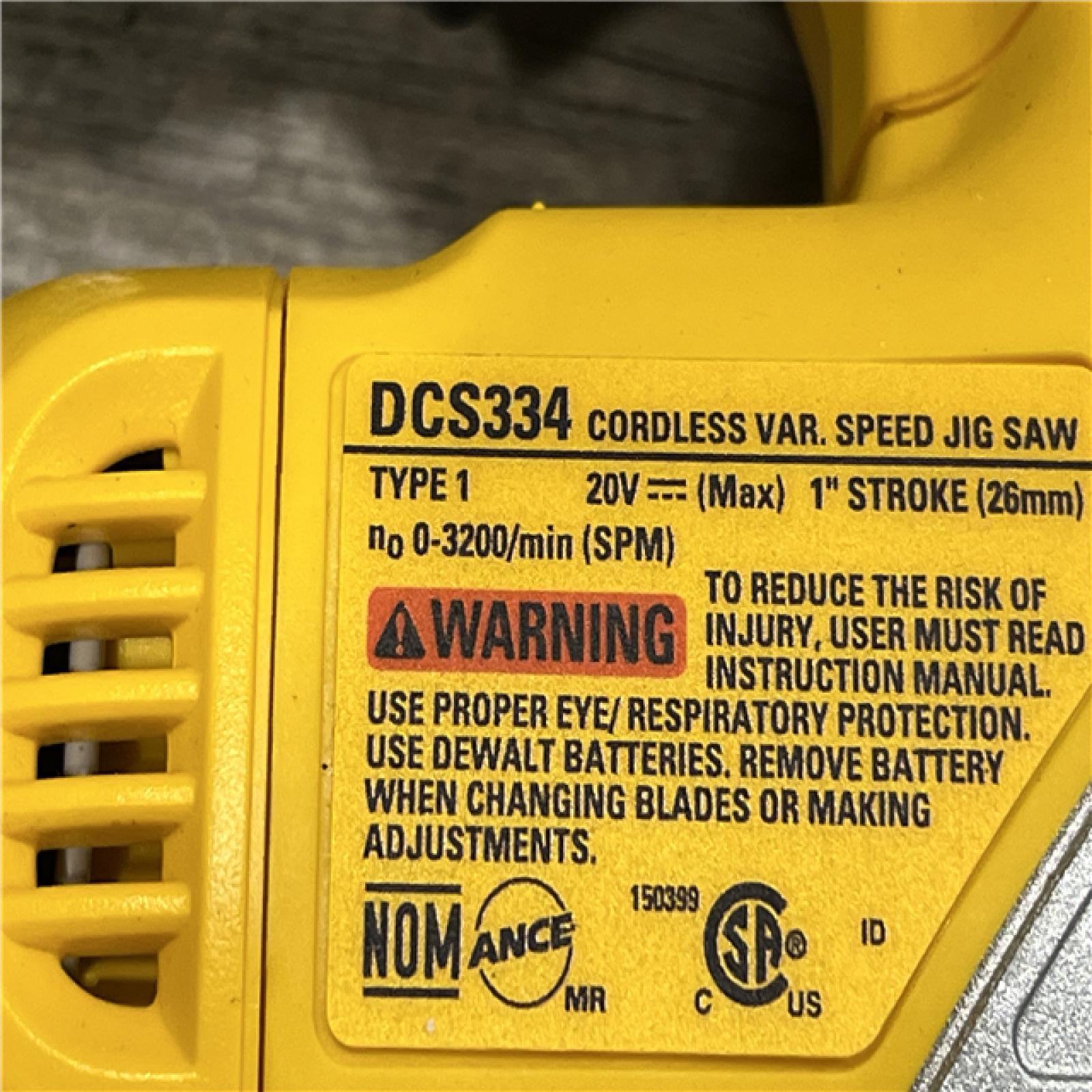 AS-IS DEWALT 20V MAX XR Cordless Brushless Jigsaw (Tool Only)