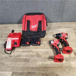 HOUSTON LOCATION - AS-IS Milwaukee M18 Compact Brushless 2-Tool Combo Kit