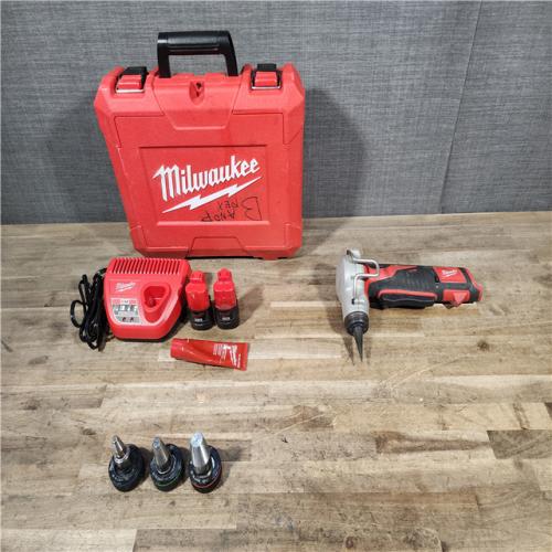 HOUSTON LOCATION - AS-IS M12 12-Volt Lithium-Ion Cordless PEX Expansion Tool Kit with (2) 1.5 Ah Batteries  (3) Expansion Heads and Hard Case