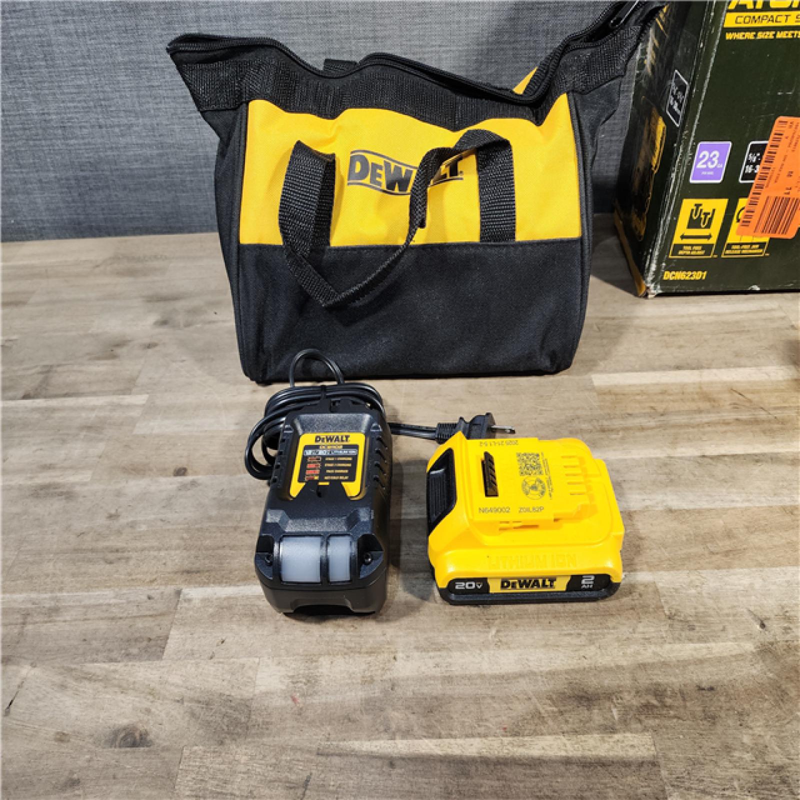 HOUSTON LOCATION - AS-IS DeWalt DCN623D1 20-Volt MAX Atomic Compact Cordless Pin Nailer Kit