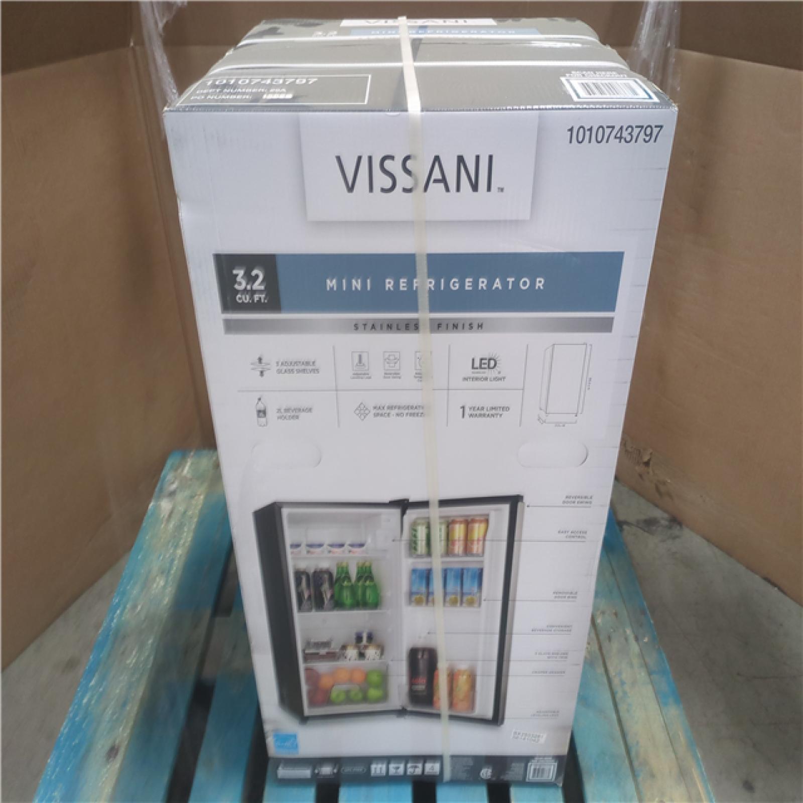 CALIFORNIA NEW VISSANI 3.2 CU. FT. MIN REFRIGERATOR