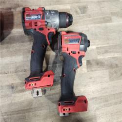 HOUSTON LOCATION - AS-IS MILWAUKEE M18 FUEL 18V Lithium-Ion Brushless Cordless Hammer Drill and Impact Driver Combo Kit (2-Tool) with 2 Batteries