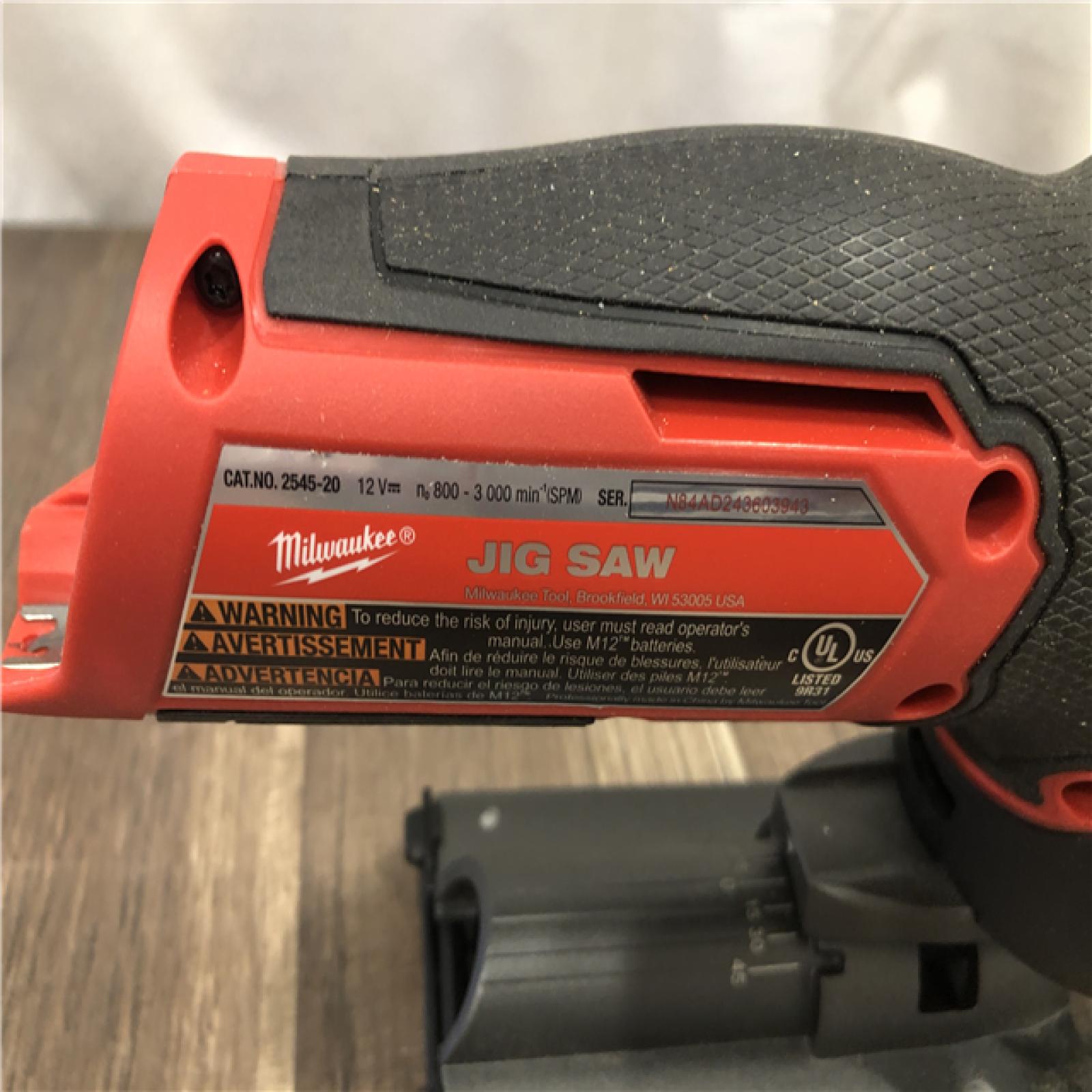 AS-IS Milwaukee 12V Fuel Lithium-Ion Cordless Jig Saw (Tool-Only)