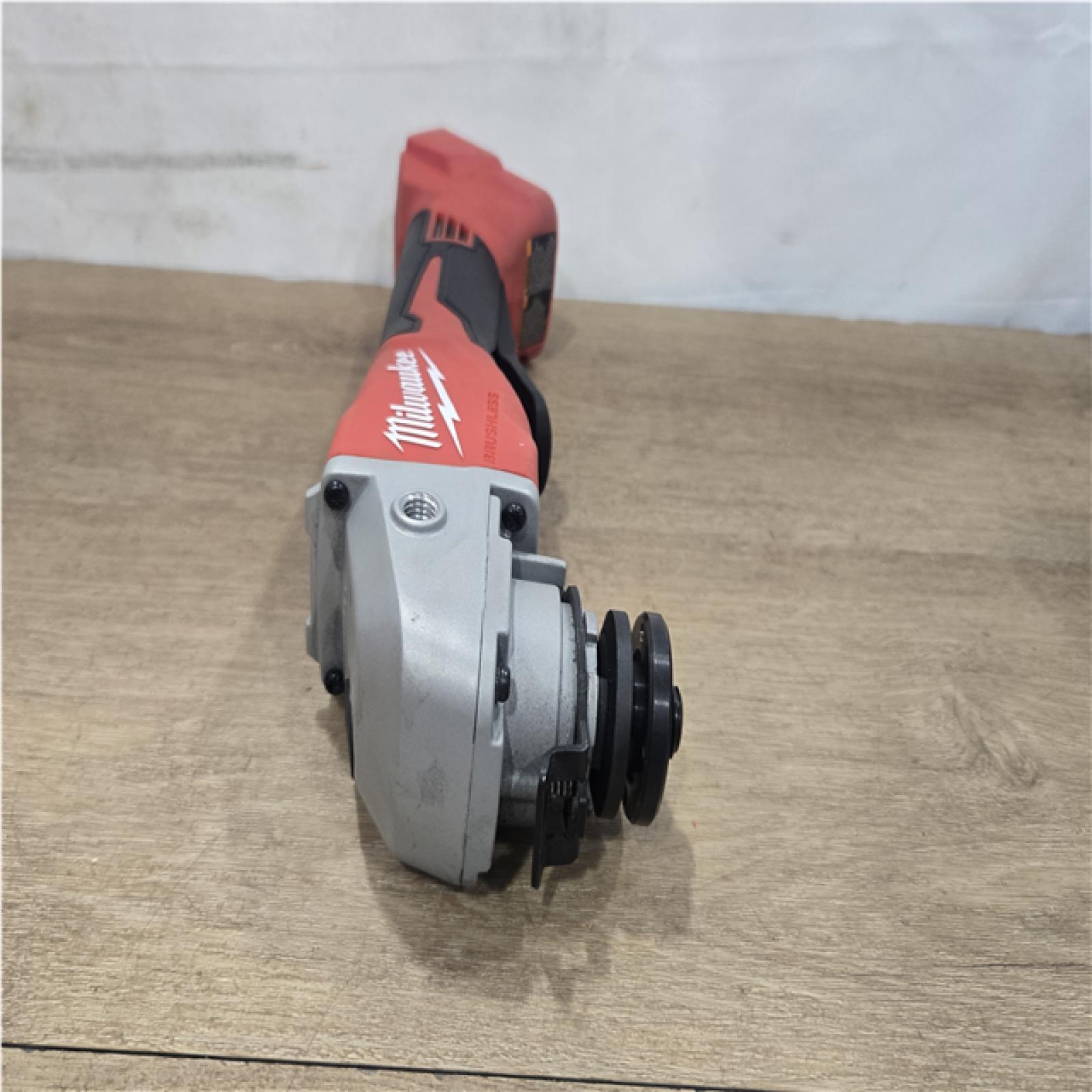 AS-IS Milwaukee 18V Lithium-Ion Brushless Cordless 4-1/2 in./5 in. Grinder w/Paddle Switch (Tool-Only)
