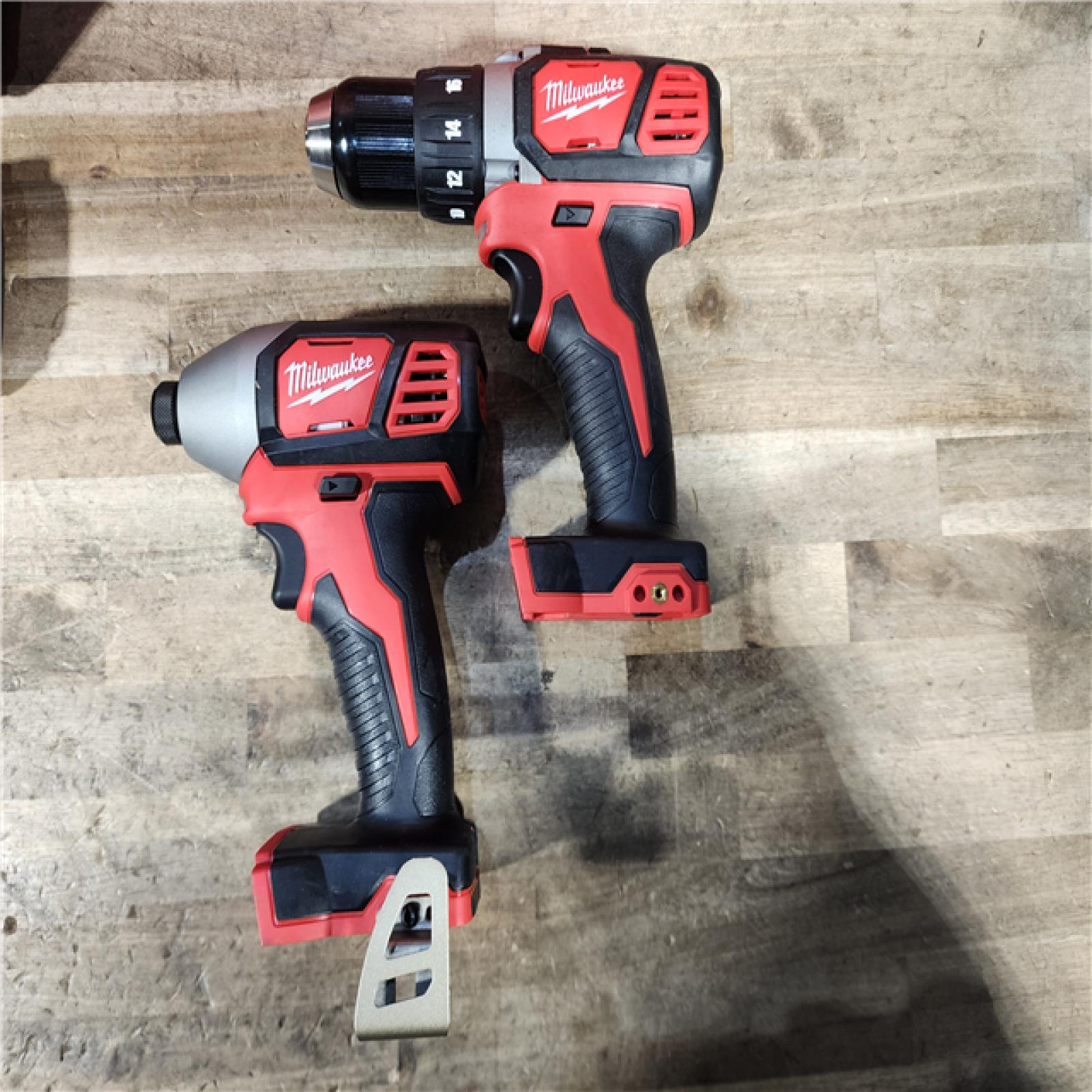HOUSTON LOCATION - AS-IS Milwaukee M18 Brushed Cordless (2-Tool) Drill/Driver and Impact Driver Kit