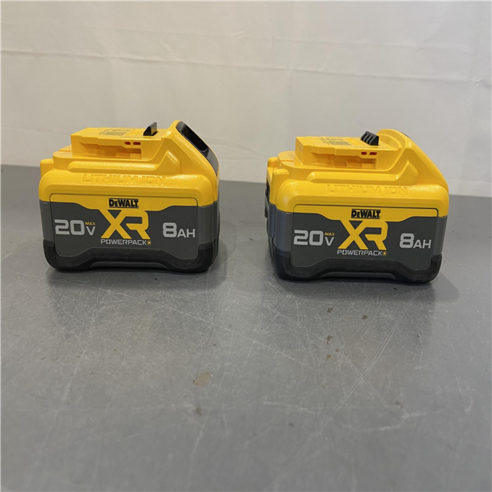 AS-IS - DEWALT 20V MAX XR Lithium-Ion 8.0 Ah Battery Pack (2-Pack)
