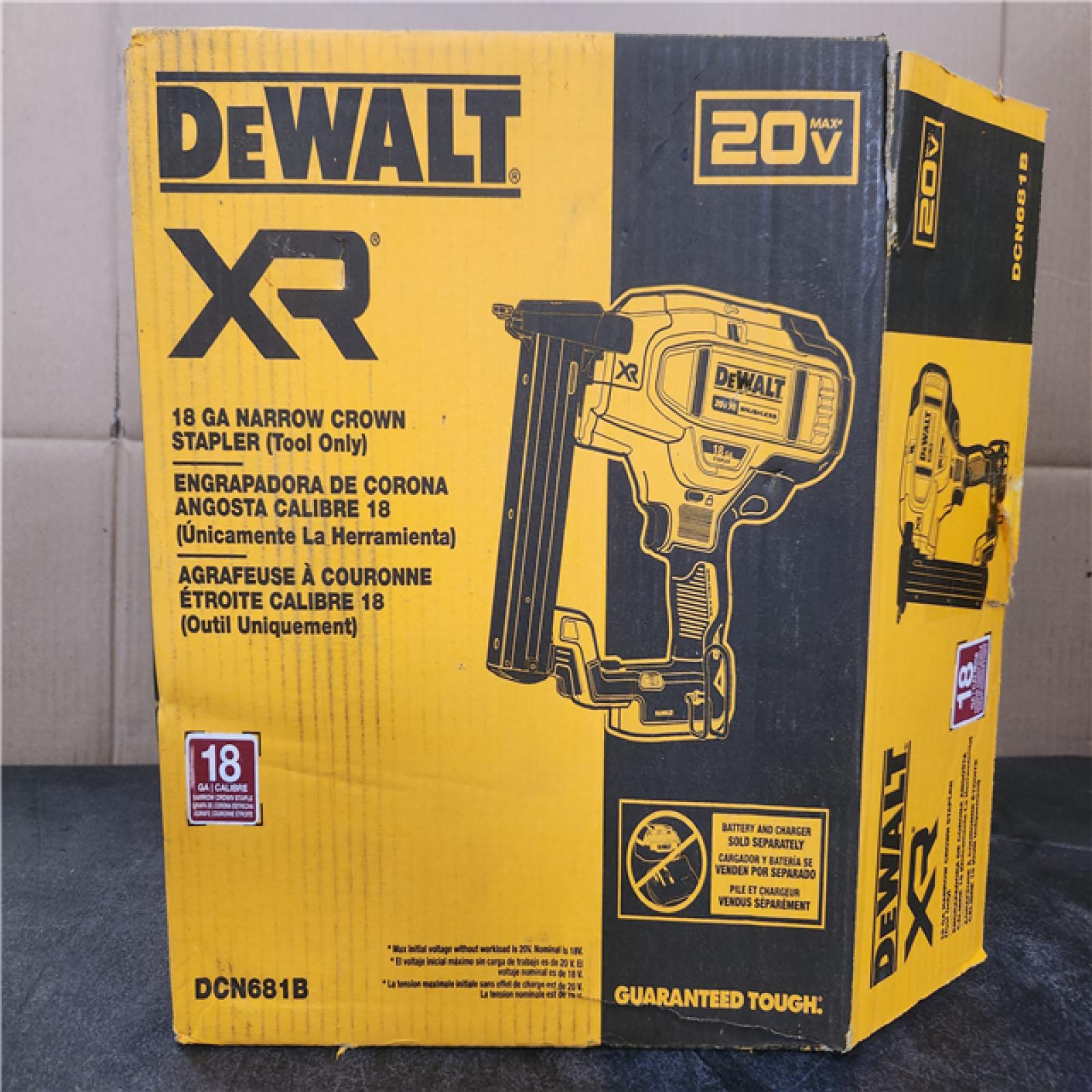 Phoenix NEW DEWALT 20V MAX XR Lithium-Ion Cordless 18-Gauge Narrow Crown Stapler (Tool Only)