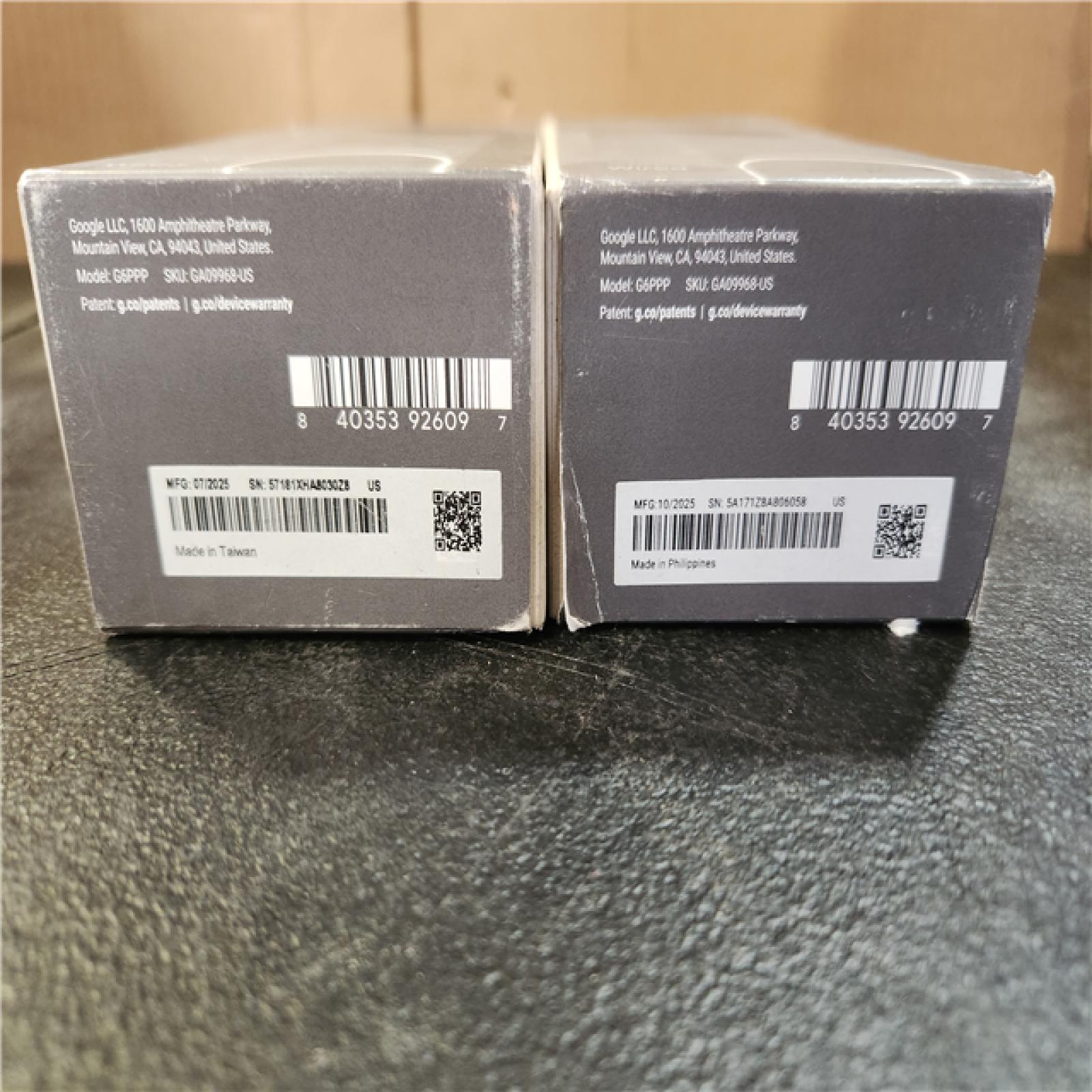 Phoenix AS-IS Google Nest Doorbell (Wired  3rd Gen) - Smart Wi-Fi Video Doorbell Camera (2-Pack)