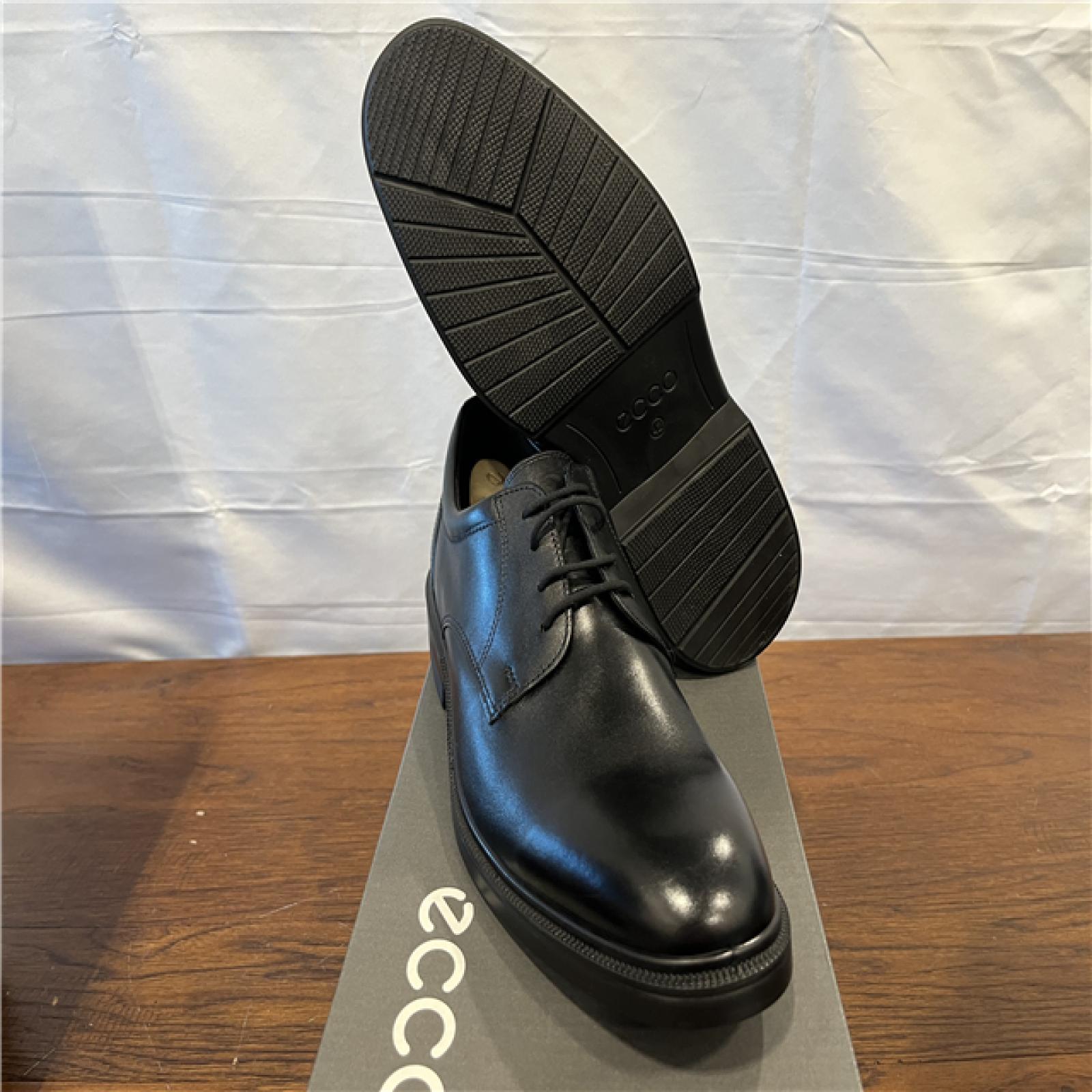 ECCO Maitland Derby Leather Shoes - Black - SZ 8.5