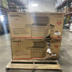 DALLAS LOCATION- Nexgrill Gourmet Pro 6-Burner Propane Gas Grill w Searing Side Burner and Griddle Pallet (2 Units)