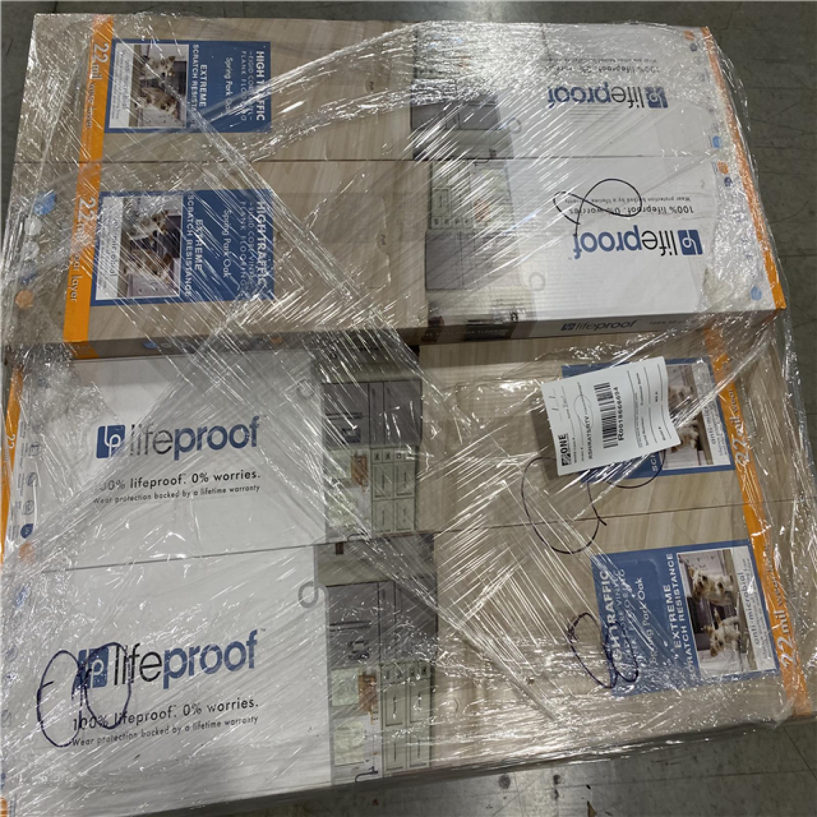 DALLAS LOCATION- Lifeproof Spring Park Oak 22 MIL x 8.7 in. W x 48 in. L Click Lock Waterproof Luxury Vinyl Plank Flooring (20.1 sq. ft./case) PALLET -(38 CASES)