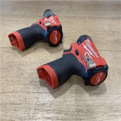 AS-IS Milwaukee FUEL 12-Volt Lithium-Ion Brushless Cordless Hammer Drill and Impact Driver Combo Kit