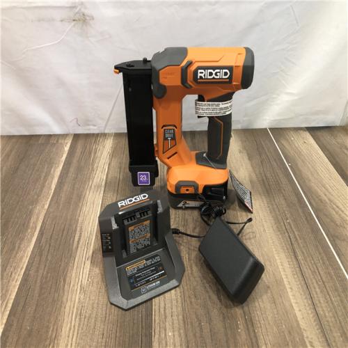 AS-IS RIDGID 18V Cordless 23 Gauge 1-3/8 in. Headless Pin Nailer Kit