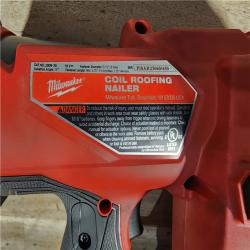HOUSTON LOCATION - AS-IS Milwaukee M18 FUEL Coil Roofing Nailer (TOOL ONLY)