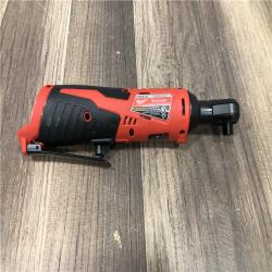 AS-IS Milwaukee M12 12V Lithium-Ion Cordless 3/8 in. Ratchet (Tool-Only)