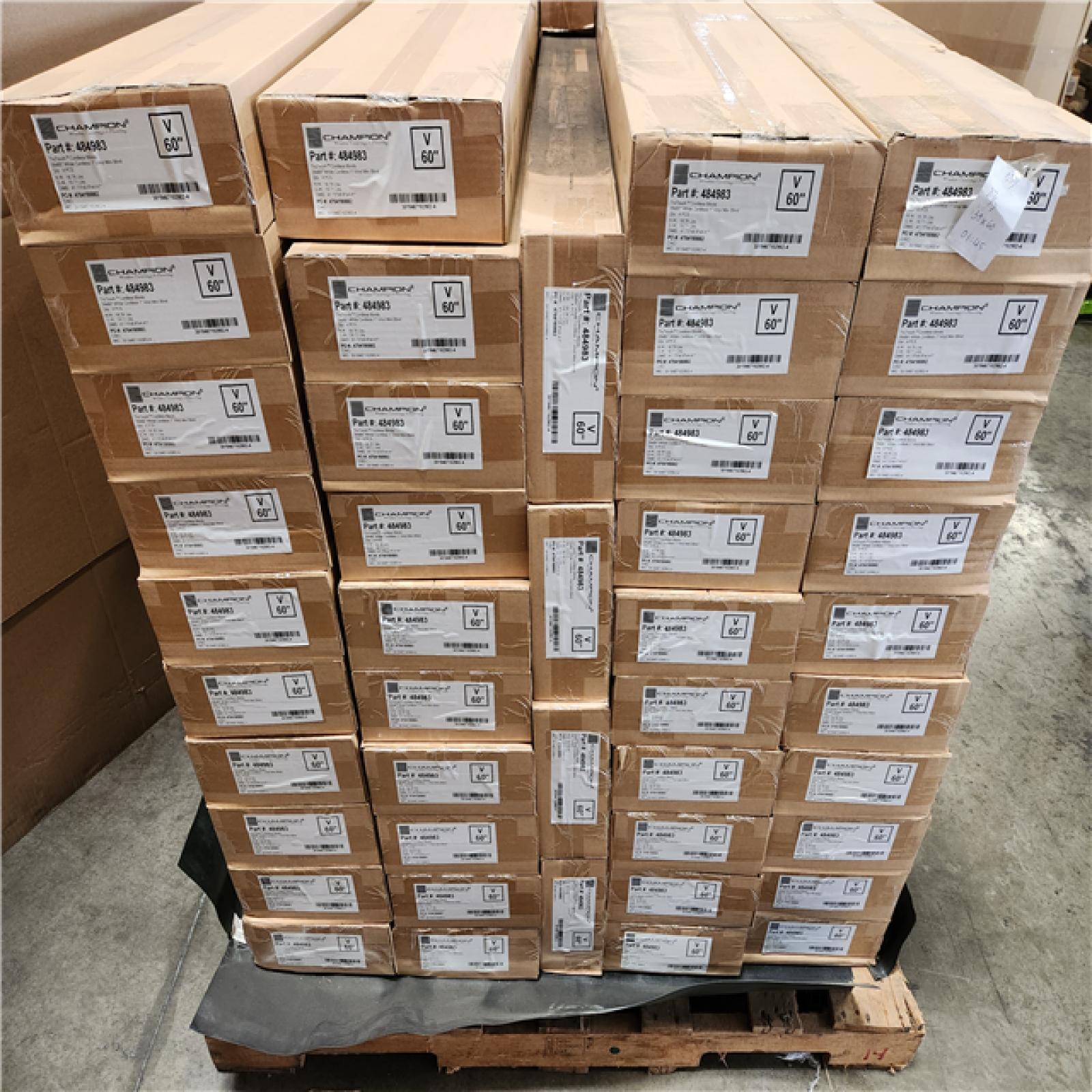 Phoenix Location NEW Champion TruTouch Cordless Blinds 39x60 White Cordless 1 Vinyl Blind 4Pcs Pallet (44 Boxes)