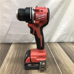 AS-IS Milwaukee 18V Lithium-Ion Brushless Cordless 1/2 in. Compact Drill/Driver Kit