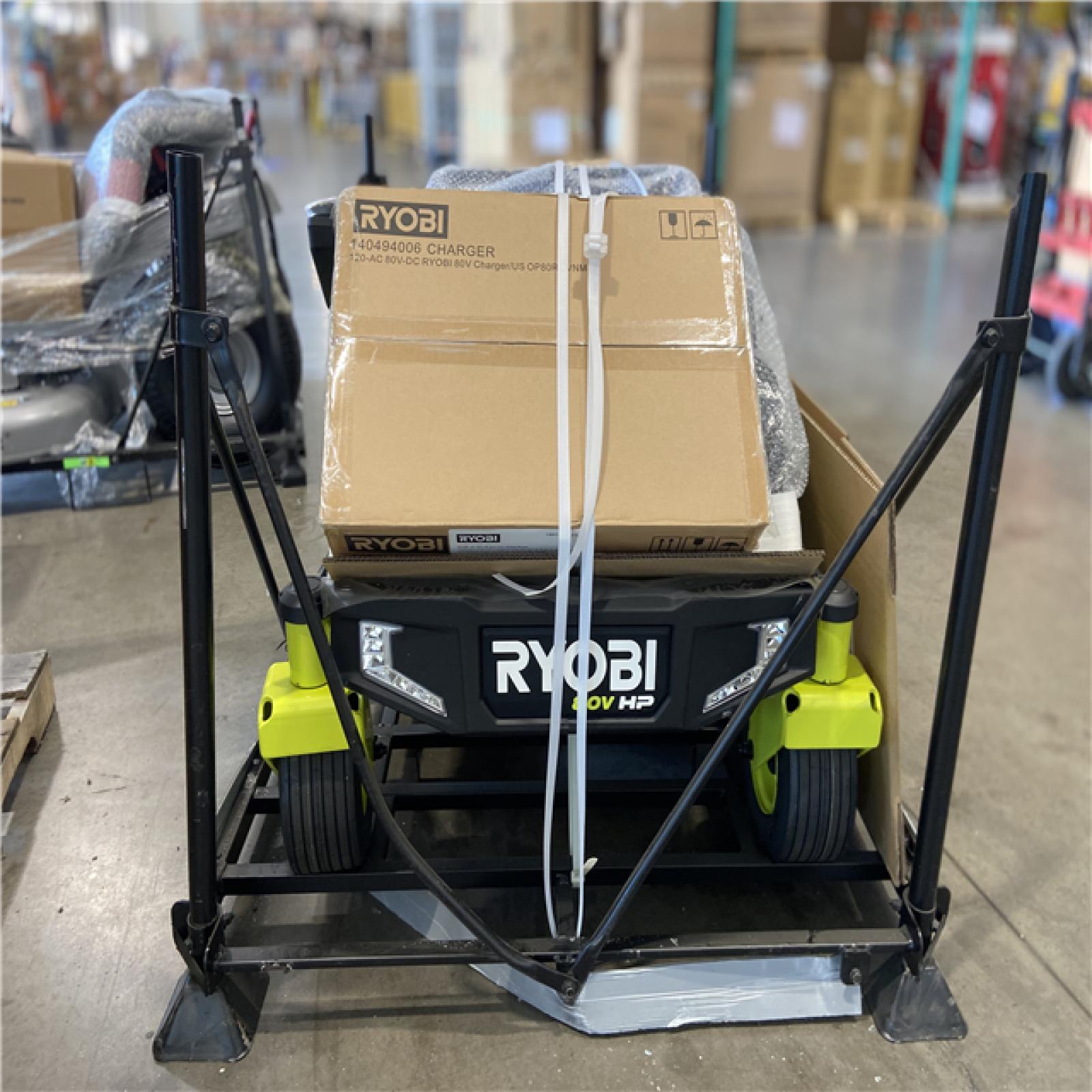 DALLAS LOCATION - RYOBI 80V HP Brushless 30 in. Battery Electric Cordless Zero Turn Riding Mower with (2) 80V 10 Ah Batteries and Charger