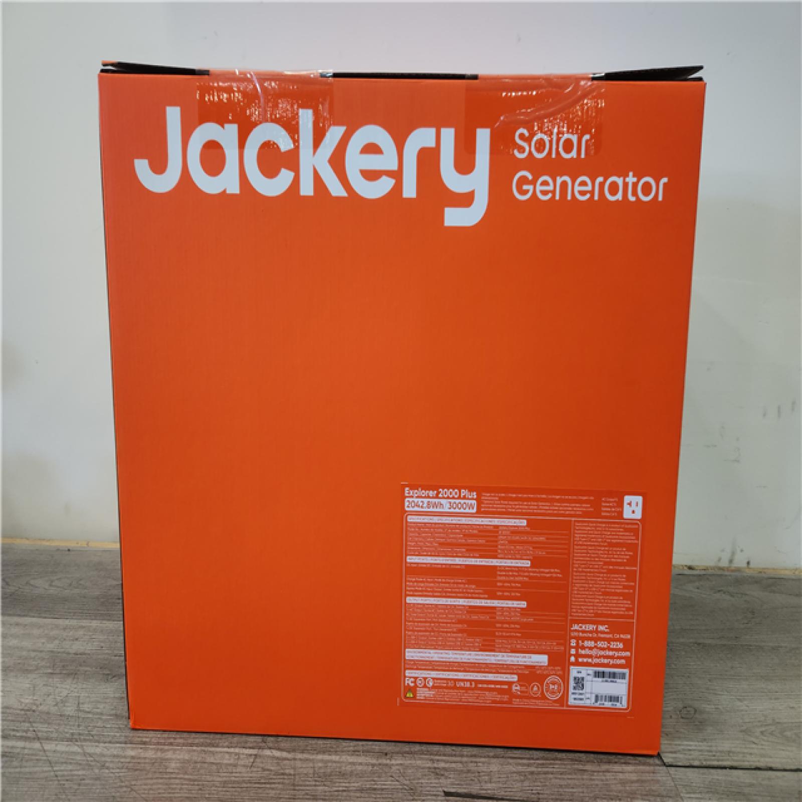 Phoenix Location NEW Jackery Solar Generator Explorer 2000 Plus 2042.8Wh/ 3000W Model No. Je-2000C (SEALED)