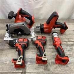 AS-IS Milwaukee 18V Lithium-Ion Cordless (5-Tool) Combo Kit