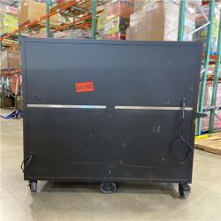 DALLAS LOCATION - Husky Modular Tool Storage 62 in. W X 24 in. D Heavy Duty Matte Black Mobile Workbench Cabinet with Stainless Steel Top