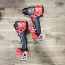 HOUSTON LOCATION - AS-IS (APPEARS LIKE NEW) MILWAUKEE FUEL 18V Lithium-Ion Brushless Cordless Hammer Drill and Impact Driver Combo Kit (2-Tool) with 2 Batteries